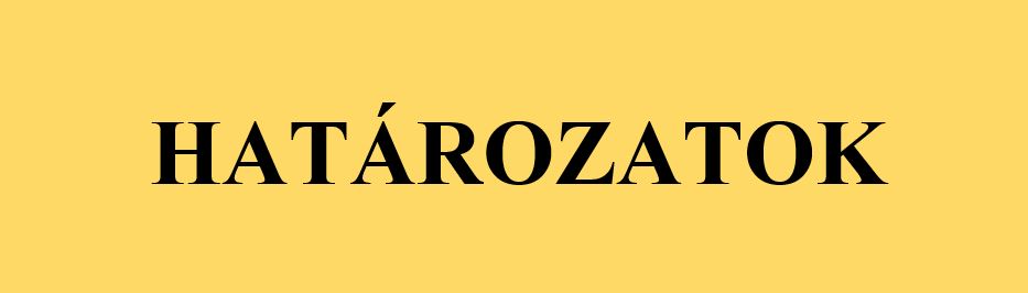 hatarozatok